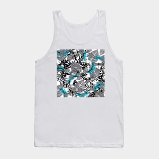 PALM LEAF DRAGONFLY BLUE Tank Top